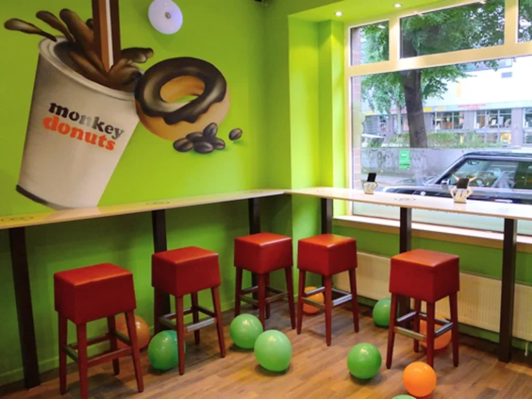 Indretning til donut-café