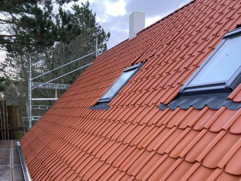 Nyt tegltag med ovenlysvinduer